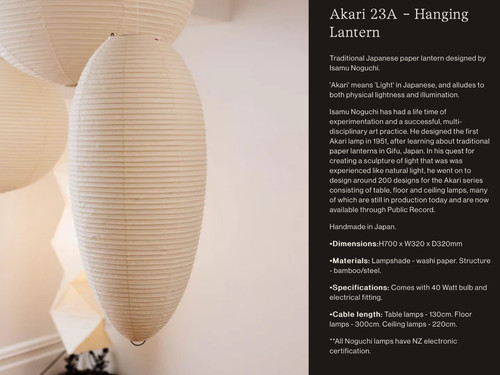 Vitra hängeleuchte akari 23a - vitra,